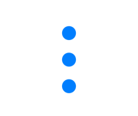 three blue circles on a black background